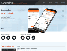 Tablet Screenshot of linphone.org